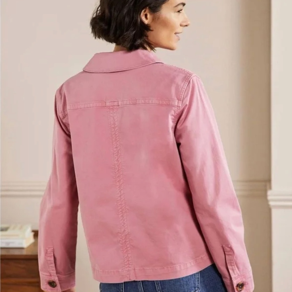Boden Dusty Pink Jacket with Collar and Relaxed Fit - NWOT - Picture 2 of 16